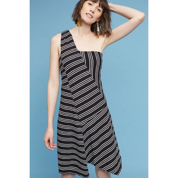 Anthropologie Maeve Moka Striped Dress XS - Picture 2 of 10